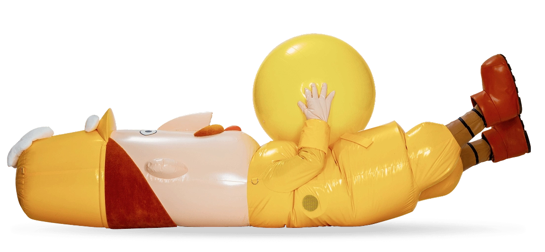 仰向けレルヒさん