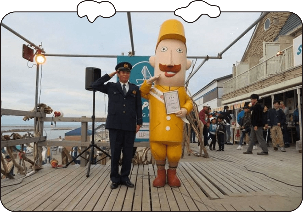 新潟県警の方とレルヒさん
